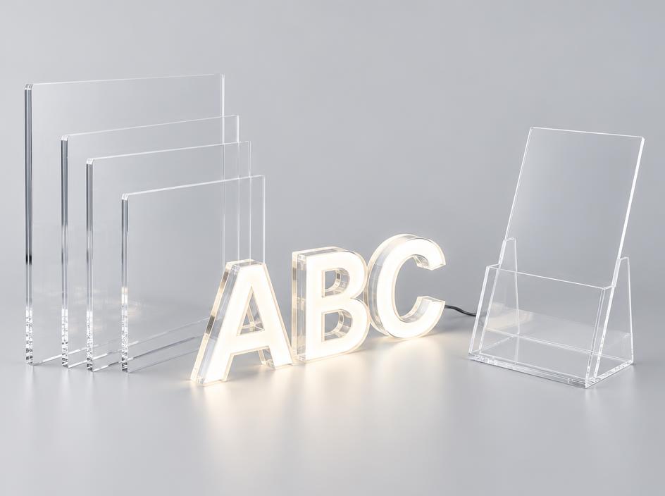 Products made from Polymethyl Methacrylate (Acrylic)